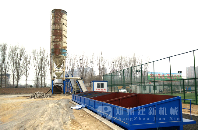 河南郑州500吨稳定土拌和站现场案例